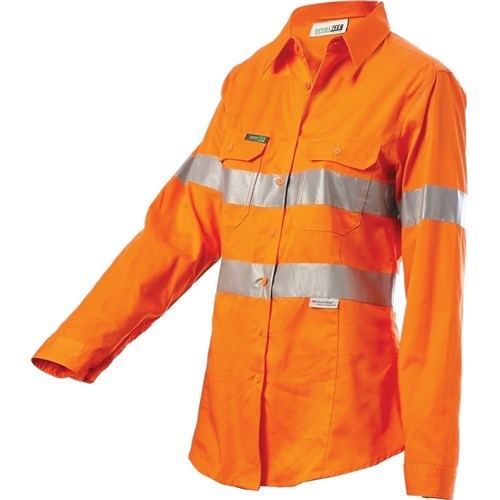 Hi-Vis Women's 2 Tone Lightweight Taped Shirt — GRS Safety Perth