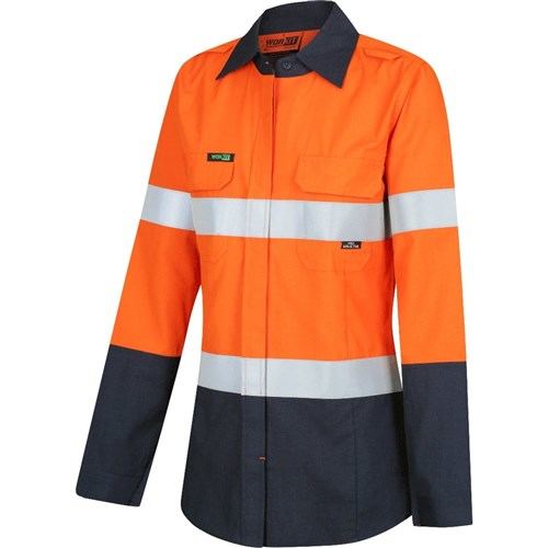 Flarex PPE2 Women's FR Inherent 190gsm Taped Shirt — GRS Safety Perth