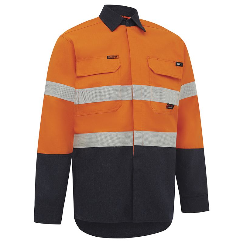 Flarex Ripstop PPE2 FR Inherent 197gsm Taped Shirt — GRS Safety Perth