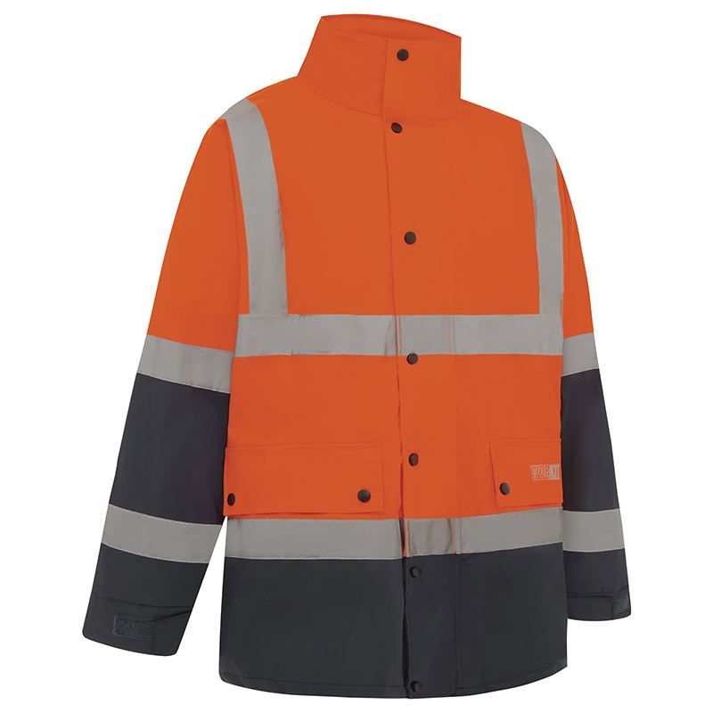 Hi-Vis 2 Tone Waterproof Taped Rain Jacket — GRS Safety Perth