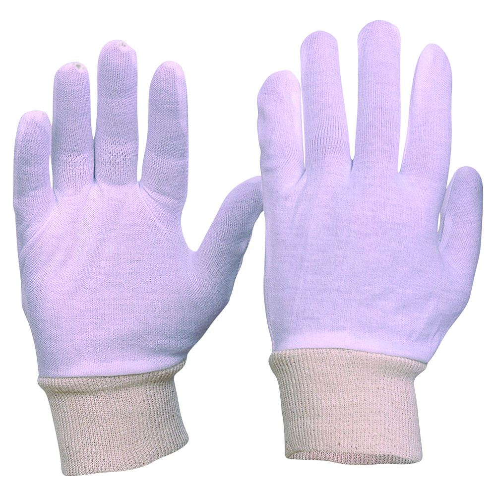 Interlock Poly/Cotton Liner Knit Wrist Gloves Mens Size — Hand Protection | GRS Safety Perth