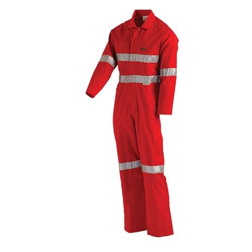 Hi Vis Mid-Weight Taped Coverall With YKK 2 Way Nylon Zip — Hi-Vis Workwear | GRS Safety Perth