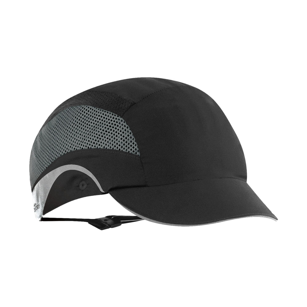 Hardcap Aerolite Short Peak Black — Head Protection | GRS Safety Perth