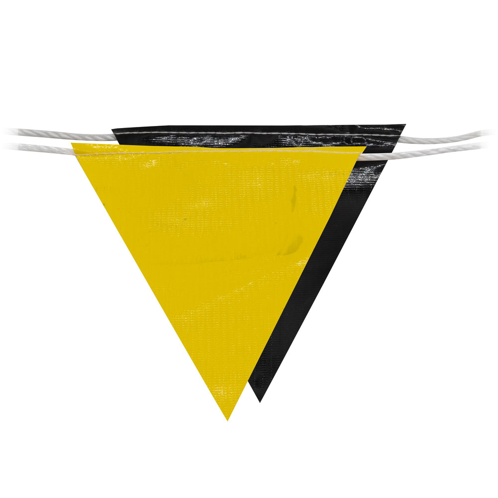 30M Day Bunting Black/Yellow — Site Safety | GRS Safety Perth