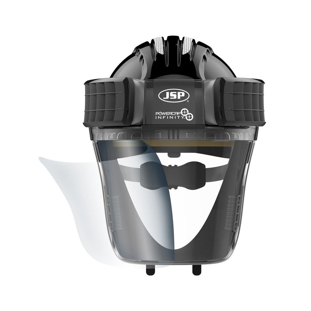 Replacement Peel-Off Polycarbonate Visor Cover For Powercap Infinity — Respiratory | GRS Safety Perth