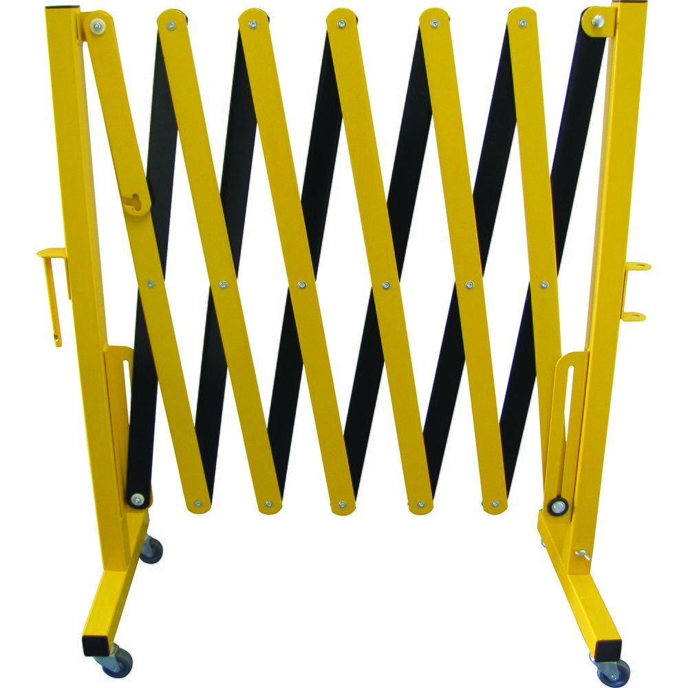 Expandable Barrier - Yellow/Black — Site Safety | GRS Safety Perth