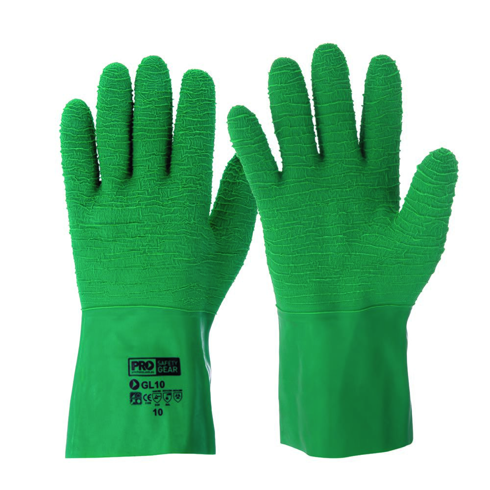 Green Gauntlet Gloves — Hand Protection | GRS Safety Perth