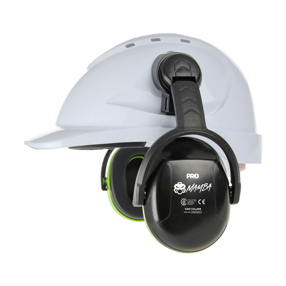 Mamba Slimline Pro Series Cap Mounted Earmuff — Hearing | GRS Safety Perth