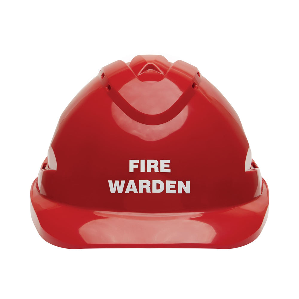 V9 Hard Hat complete with Fire Warden Logo — Head Protection | GRS Safety Perth