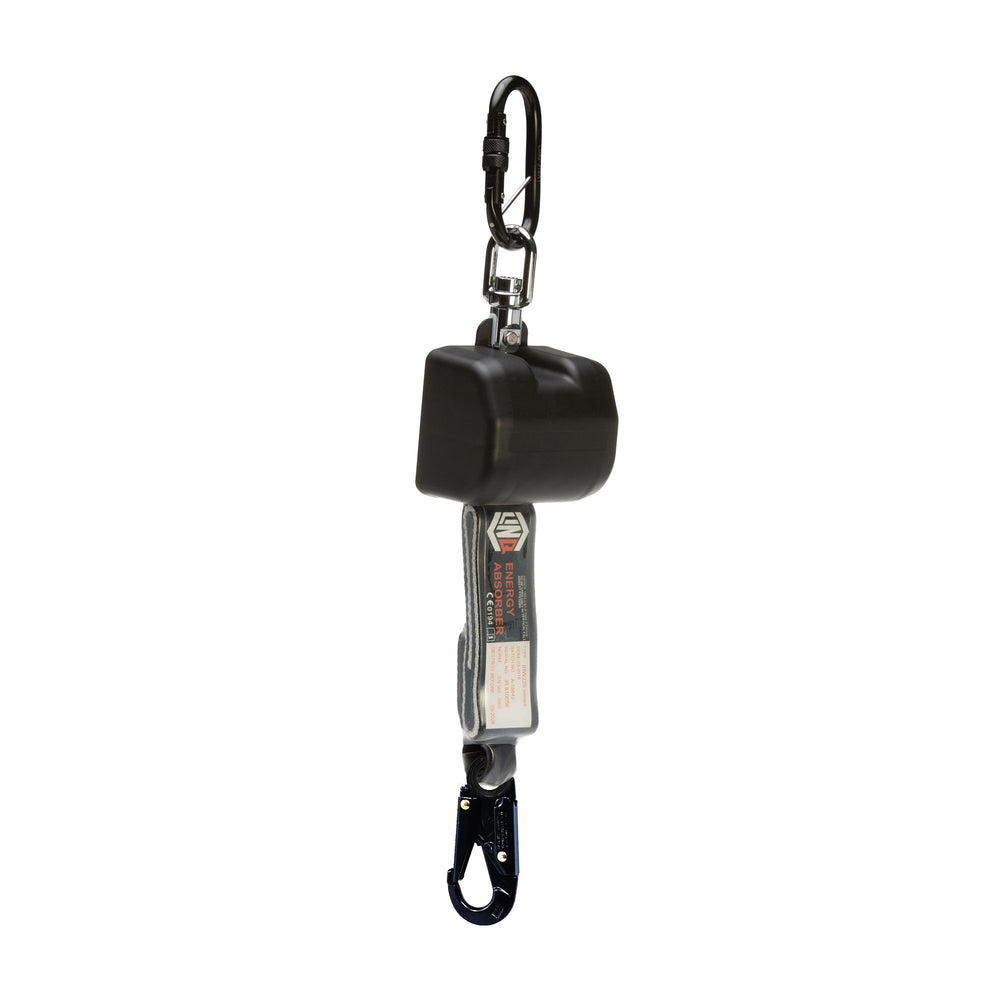 Self Retracting 2.5M Webbing Lanyard With Hardware Ks & Sn — Height Safety | GRS Safety Perth