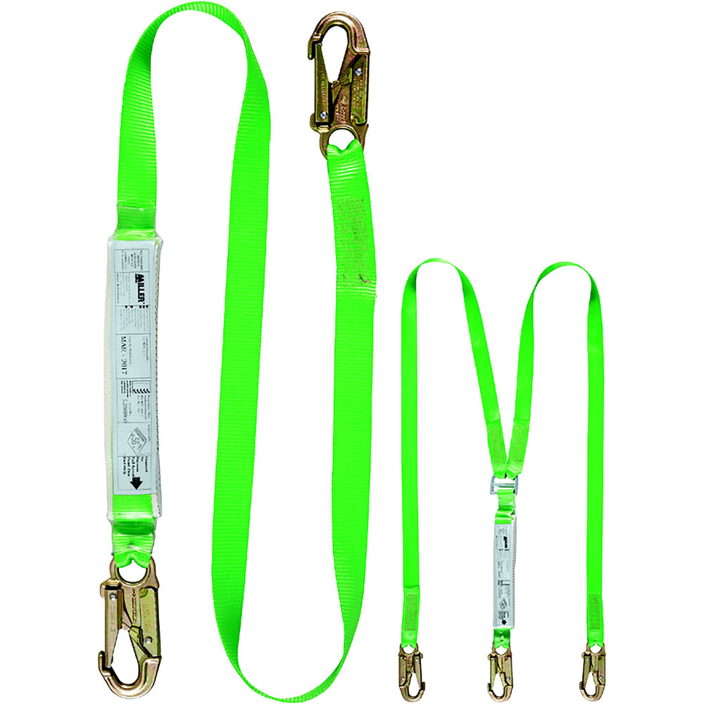 2M WEBBING LANYARD TWIN W/19MM HOOKS — Height Safety | GRS Safety Perth