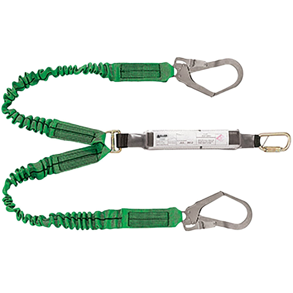 2M Twin Stretchstop Lanyard w/TAK & Scaff Hook — Height Safety | GRS Safety Perth