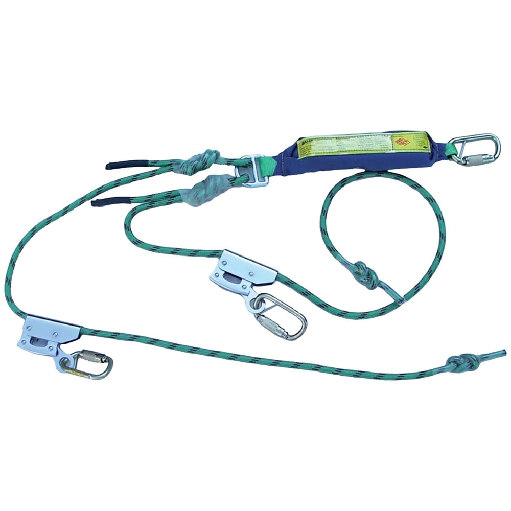 2M Twin Adjustable Rope Lanyard TAK all ends — Height Safety | GRS Safety Perth