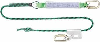 2M Single Adjustable Kernmantle Rope Lanyard w/SS TAKs — Height Safety | GRS Safety Perth