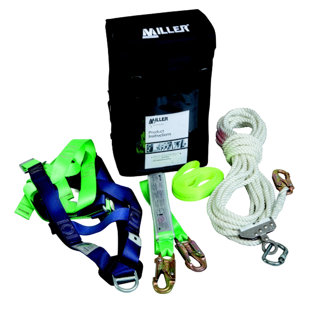 Roof Workers Back Pack Kit contains M1020063 Construction Harness, 15M Polyester — Site Safety | GRS Safety Perth