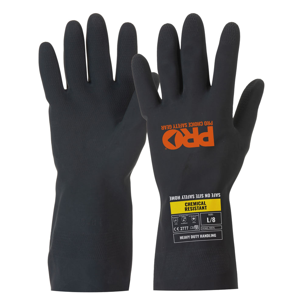 Prochem Black 30Cm Neoprene Gloves — Hand Protection | GRS Safety Perth