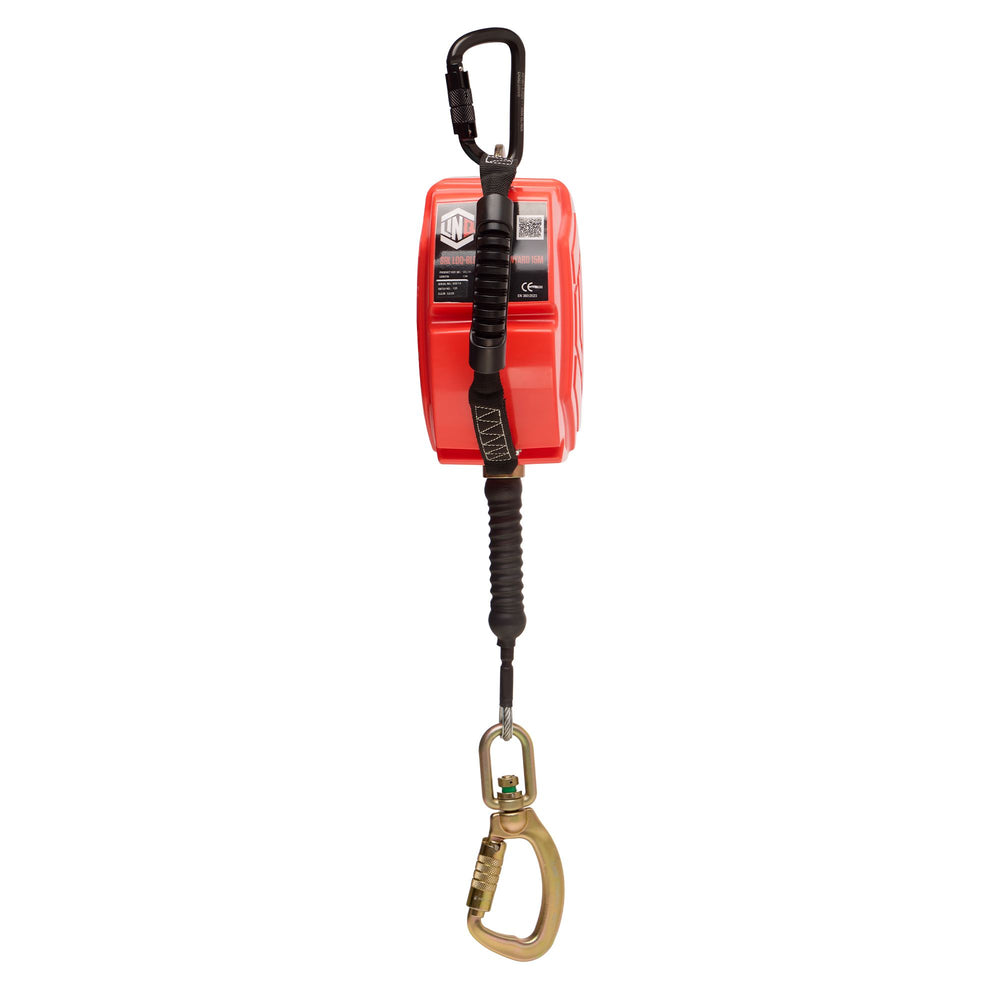 Self-Retracting 15m Wire Rope Loq-Bloq — Height Safety | GRS Safety Perth
