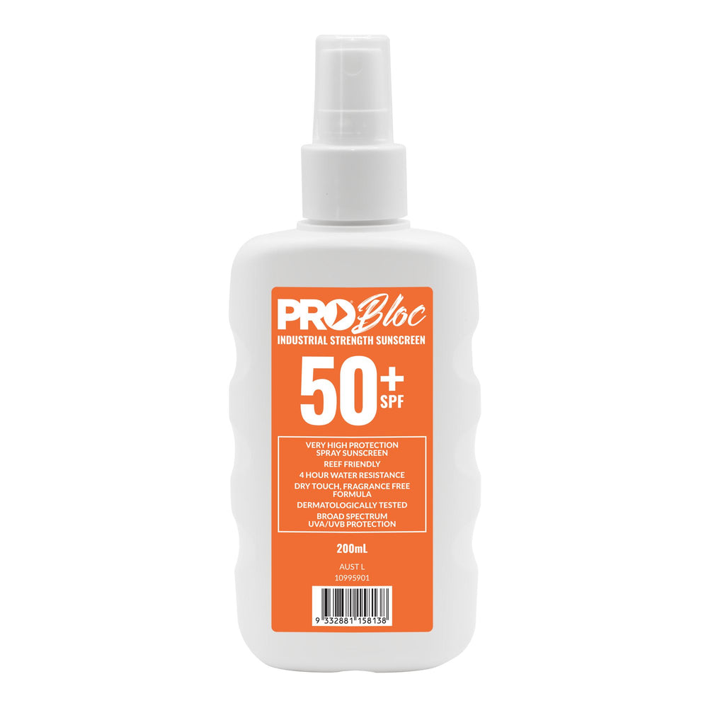 PROBLOC SPF 50+ Sunscreen 200ml Spray Bottle — Sun & Hydration | GRS Safety Perth