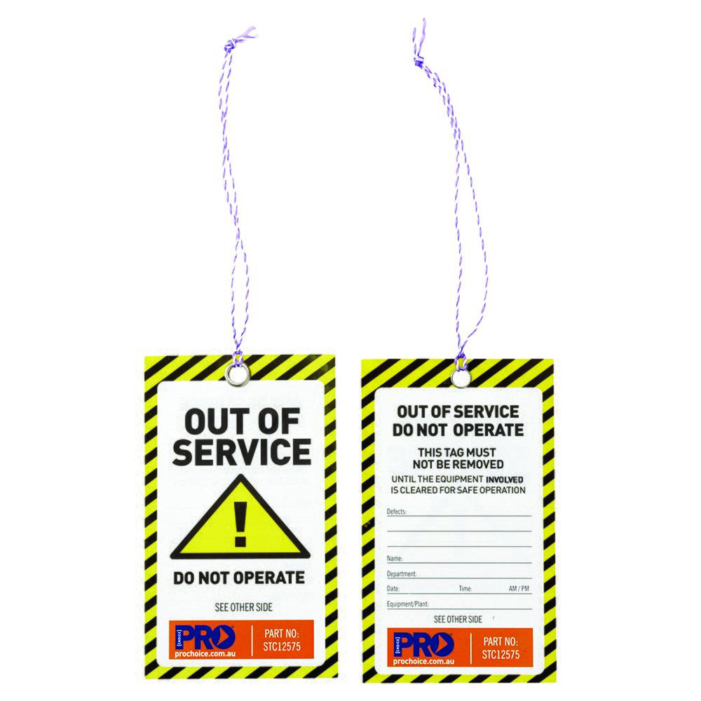 Safety Tag -125mm X 75mm Caution — Site Safety | GRS Safety Perth