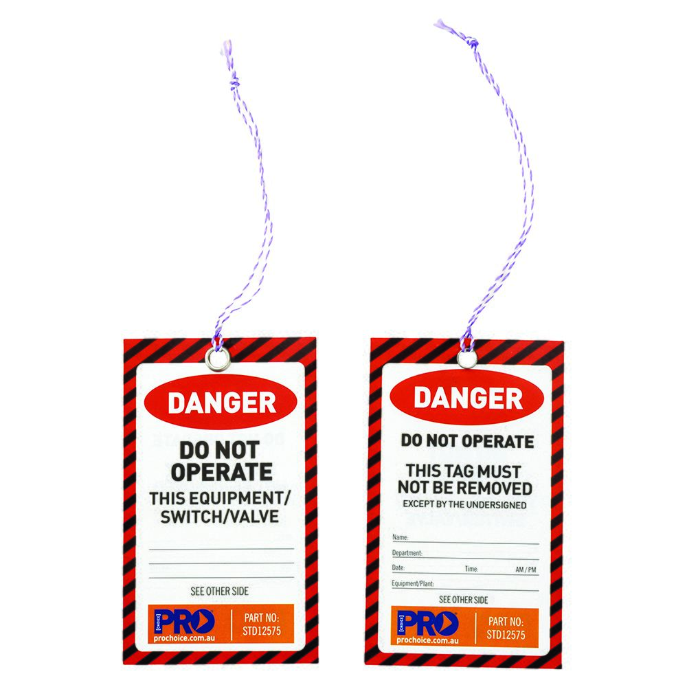 Safety Tag -125mm X 75mm Danger — Site Safety | GRS Safety Perth