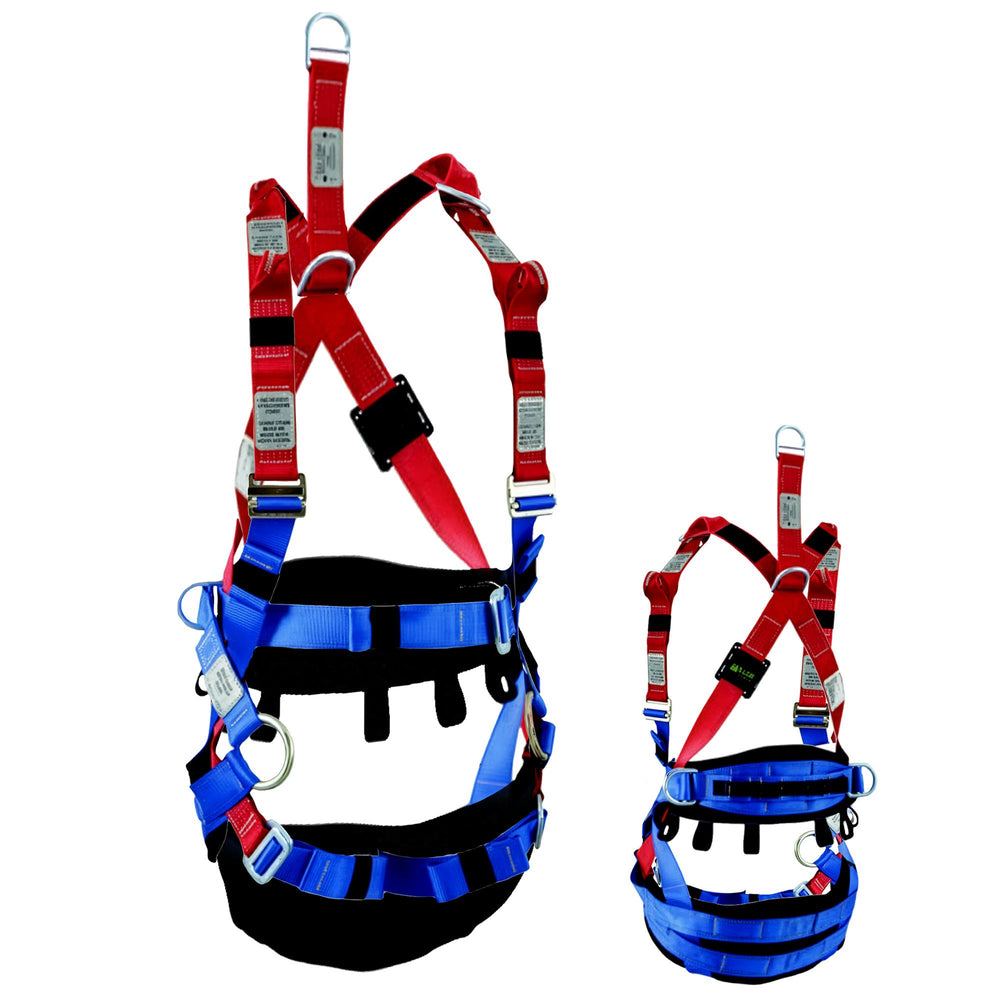 Tower Worker Harness w/front & rear fall arrest, ext dorsal, side & CS Loops, Me — Height Safety | GRS Safety Perth