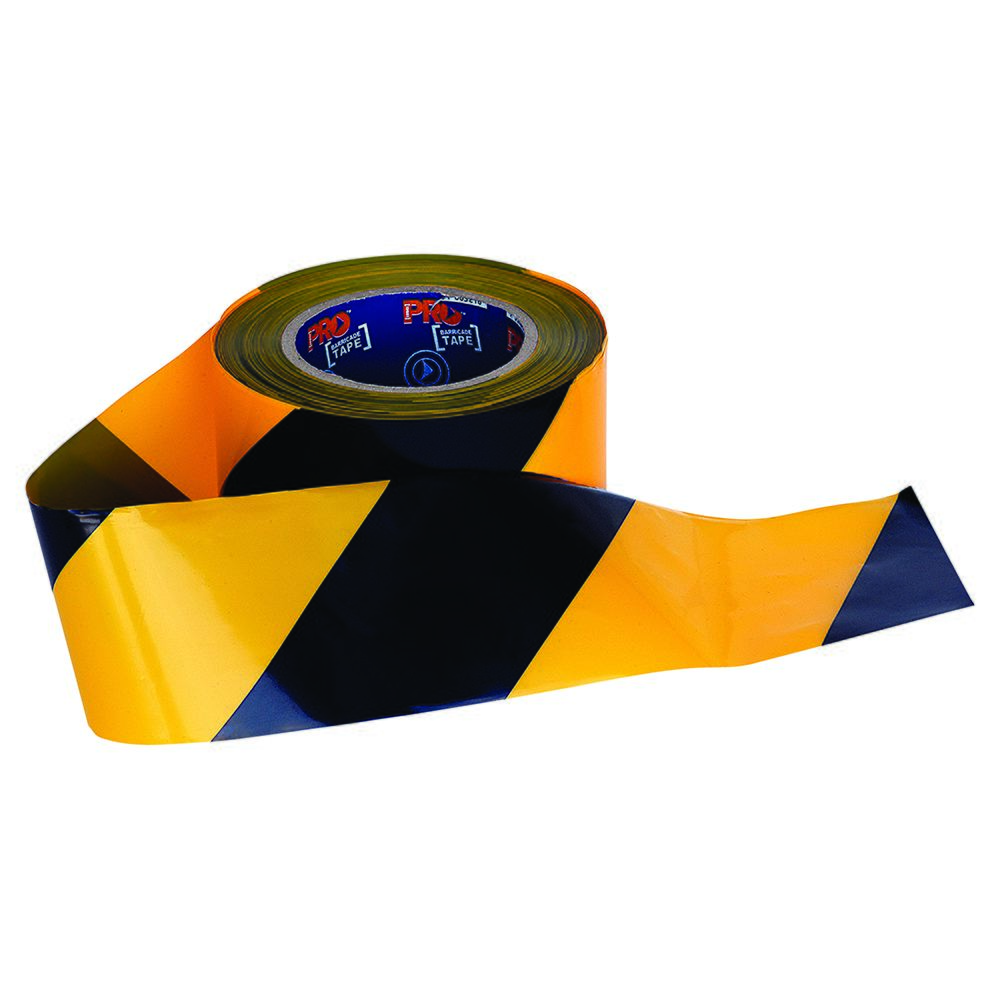 Barricade Tape - 100M X 75mm Yellow / Black — Site Safety | GRS Safety Perth