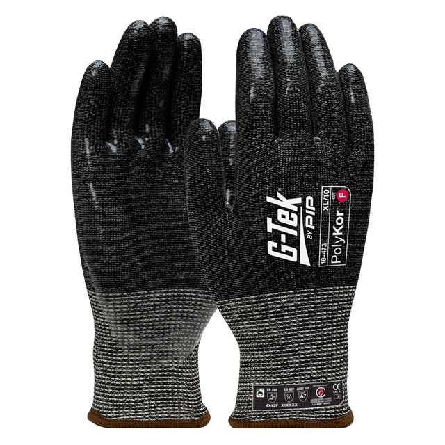G-Tek PolyKor 13G Cut F Silicone Dip Glove — Hand Protection | GRS Safety Perth