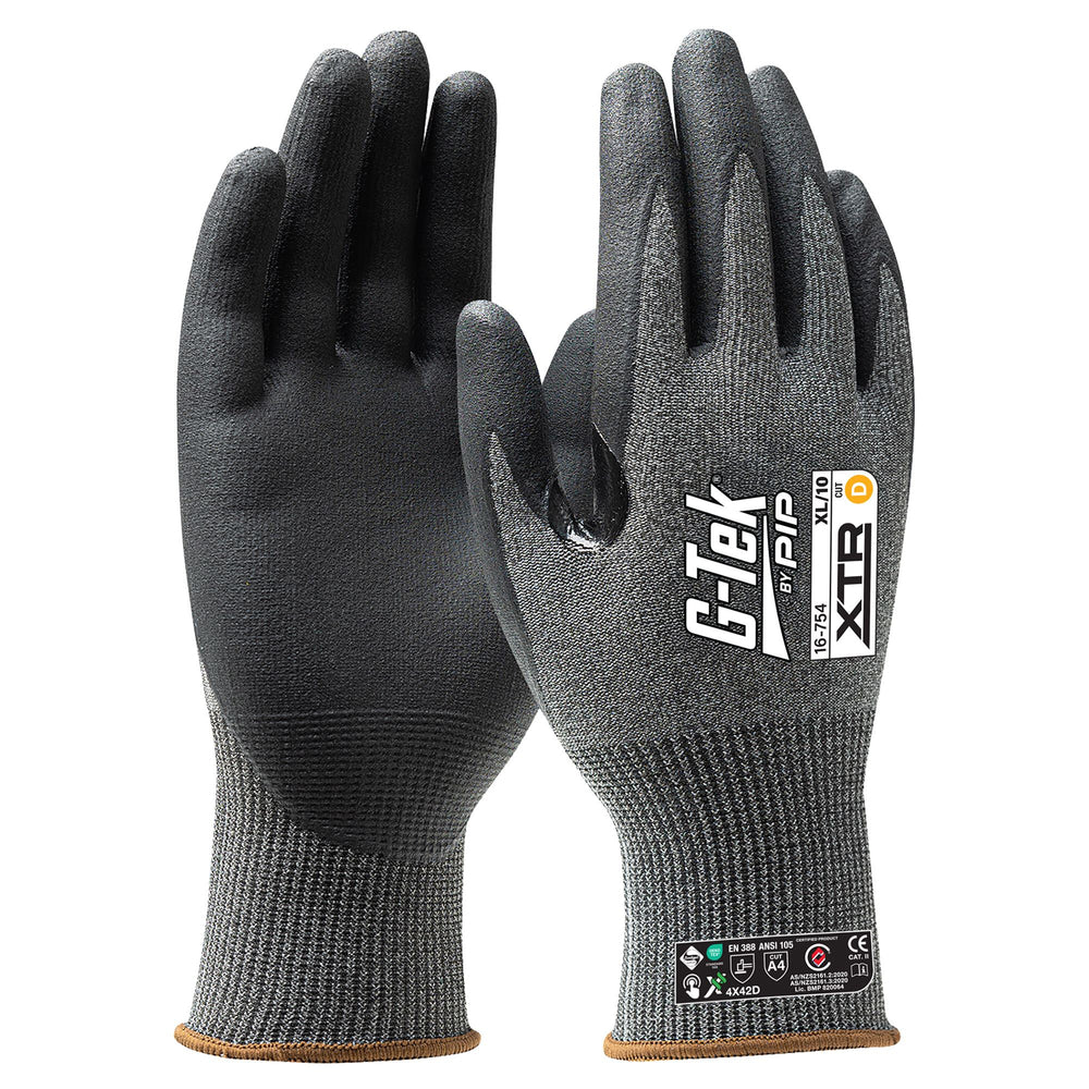 G-Tek XTR 15G Cut D Palm Dip Glove — Hand Protection | GRS Safety Perth