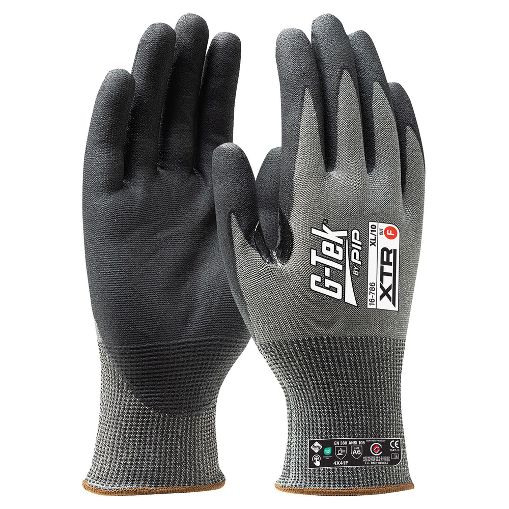 G-Tek XTR 18G Cut F Palm Dip Glove — Hand Protection | GRS Safety Perth