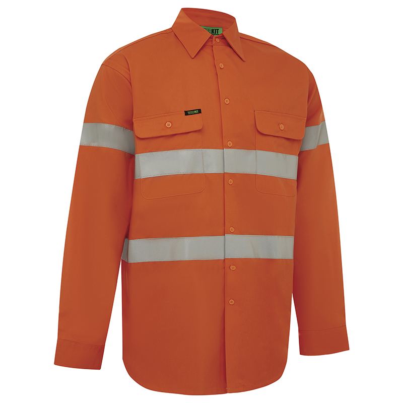 Hi-Vis 2 Tone Regular Weight Taped Shirt — GRS Safety Perth