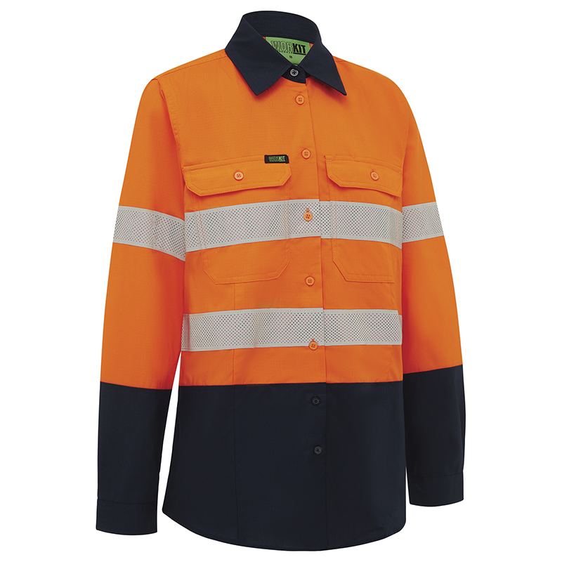 Hi-Vis Women's 2 Tone Lightweight Ripstop Breathable Shirt — GRS Safety Perth