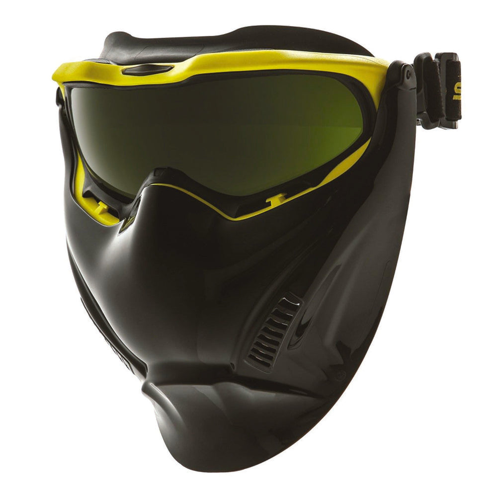 Spartan With Black Visor/Yellow Frame Titanium AF/AS Shade 5 — Eye Protection | GRS Safety Perth