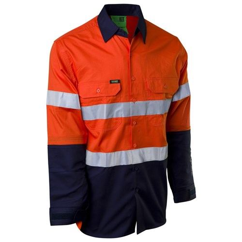Hi-Vis Armadura Cut Protection Long Sleeve Taped Shirt — GRS Safety Perth