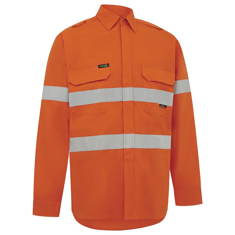 Flarex PPE1 FR Inherent 155gsm Lightweight Taped Shirt — GRS Safety Perth