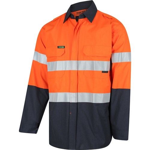 Flarex PPE2 FR Inherent 190gsm Taped Shirt — Hi-Vis Workwear | GRS Safety Perth