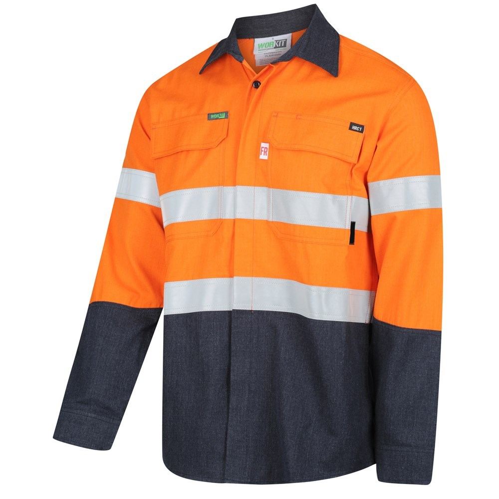 Flarex Ripstop PPE1 FR Inherent 155gsm Lightweight Shirt — GRS Safety Perth