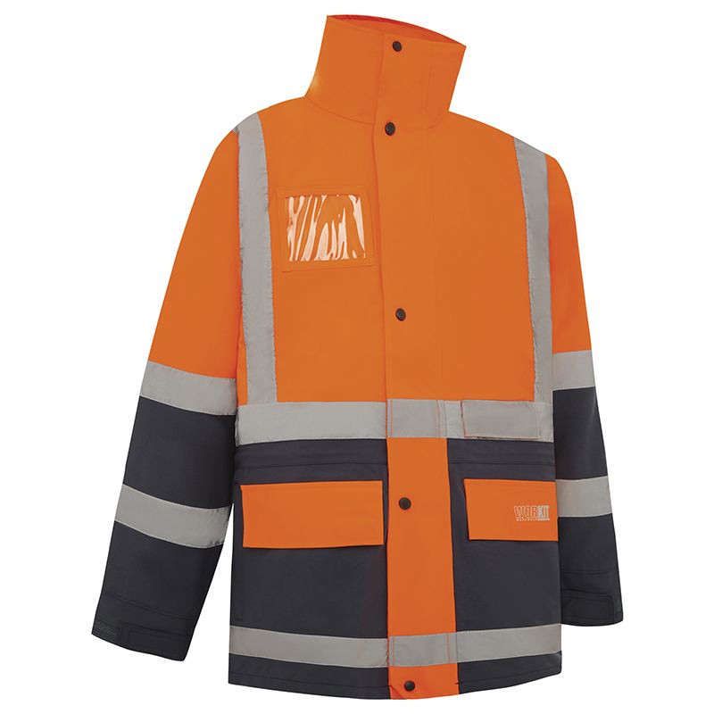 Hi-Vis 2 Tone 5-in-1 Waterproof Biomotion Taped Jacket — GRS Safety Perth