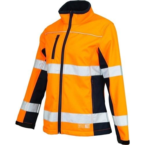 Womens Biomotion Taped Softshell Jacket — Hi-Vis Workwear | GRS Safety Perth