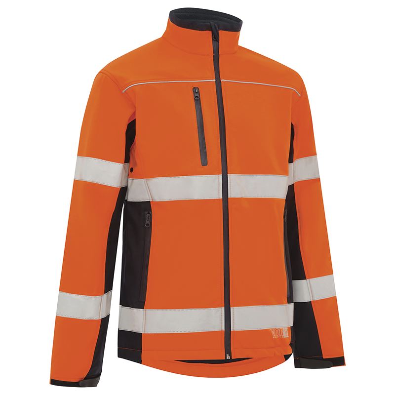 Hi-Vis Biomotion Taped Softshell Jacket — GRS Safety Perth