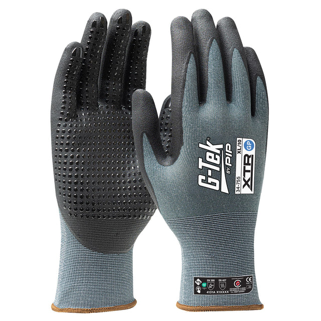 G-Tek XTR 15G GP Nitrile Dotted Glove — Hand Protection | GRS Safety Perth