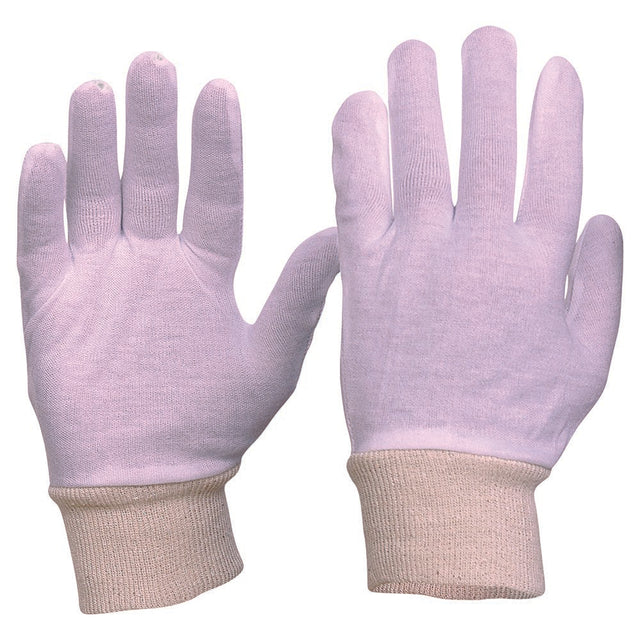 Interlock Poly/Cotton Liner Knit Wrist Gloves Mens Size — Hand Protection | GRS Safety Perth
