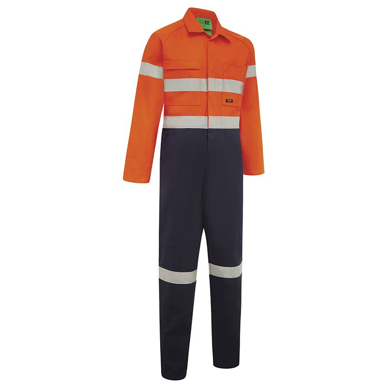 Hi-Vis 2 Tone Lightweight Cotton Taped Coverall — GRS Safety Perth