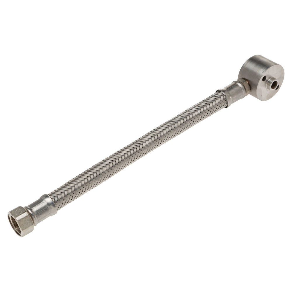 Left Hand SS Braided Hose & Elbow Assembly For Showers — Site Safety | GRS Safety Perth