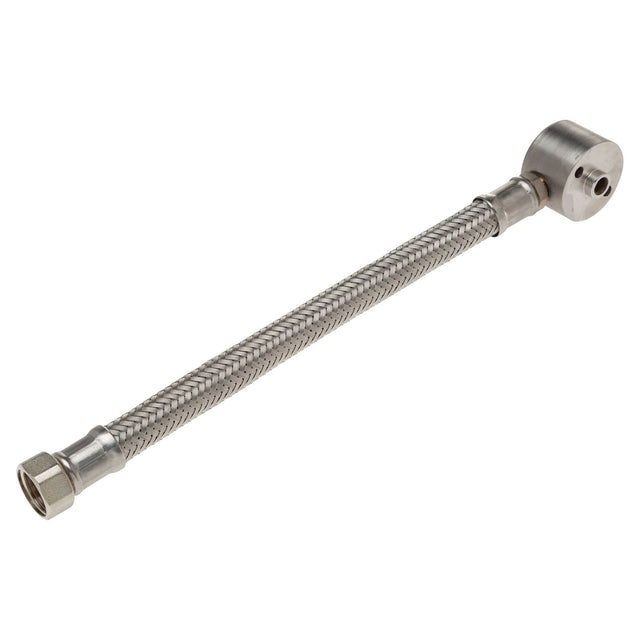 Left Hand SS Braided Hose & Elbow Assembly For Showers — Site Safety | GRS Safety Perth