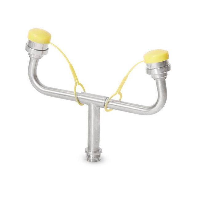 Pratt Eyewash Nozzle Assembly S/Steel With Yellow Dust Cap Suits SE693 And FTL E — Site Safety | GRS Safety Perth