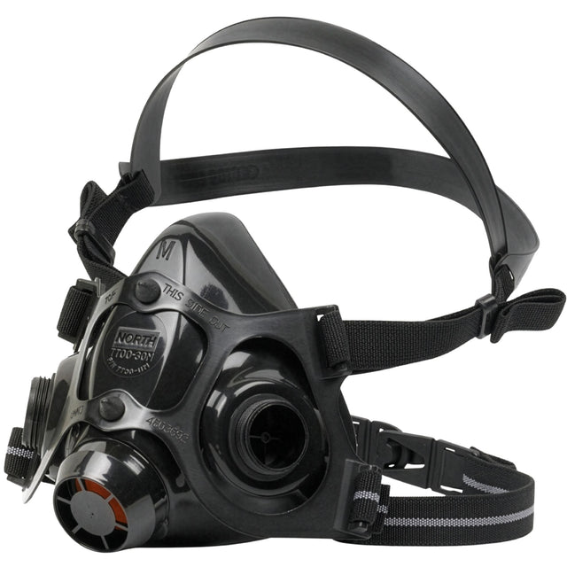 NORTH 7700 Series Half Face Silicone Respirator Black Large — Respiratory | GRS Safety Perth