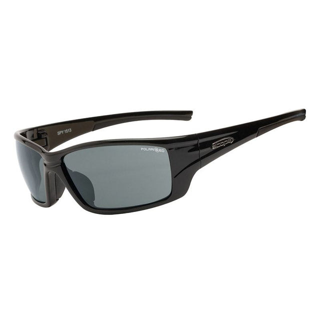 Spy Jet Black Frame Polarised Safety Glasses — GRS Safety Perth