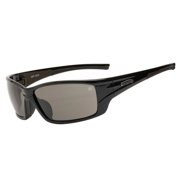 Spy Jet Black Frame AF/AS Safety Glasses — GRS Safety Perth