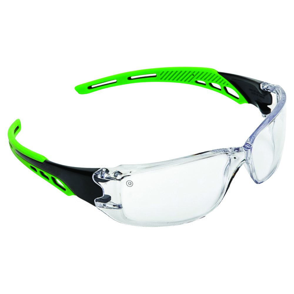 Cirrus Green Arm Safety Glasses — Eye Protection | GRS Safety Perth