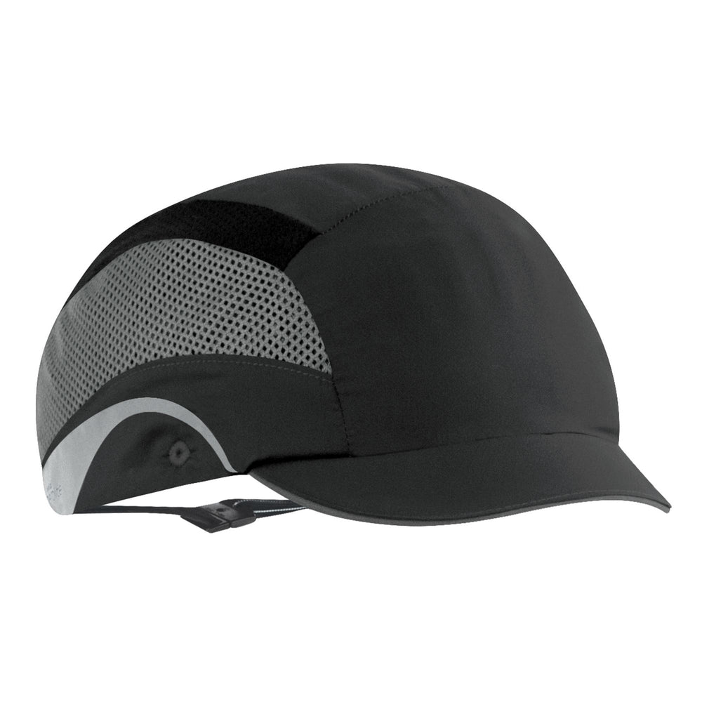 Hardcap Aerolite Micro Peak Black — Head Protection | GRS Safety Perth